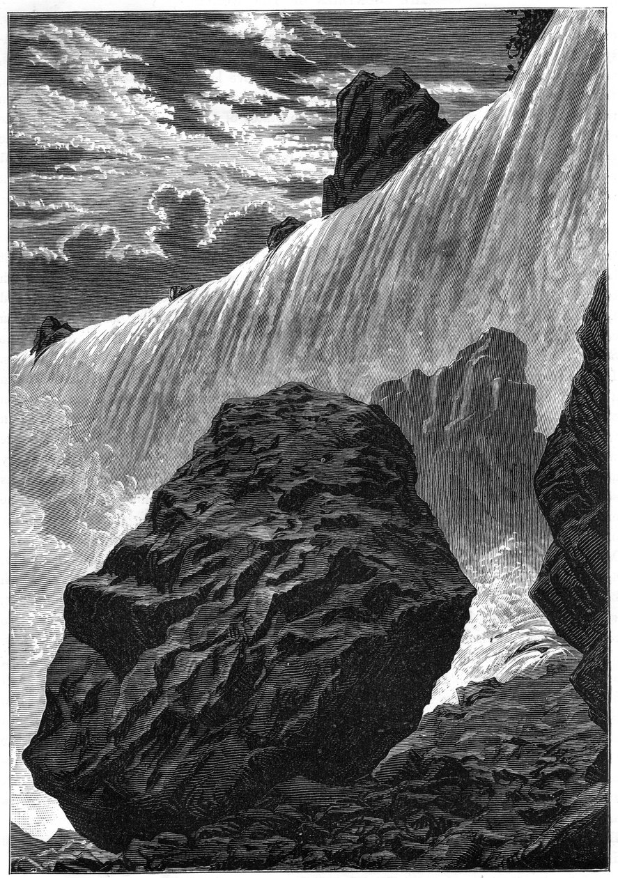 Uitzicht op de watervallen van Niagara, 1877 door Unbekannt