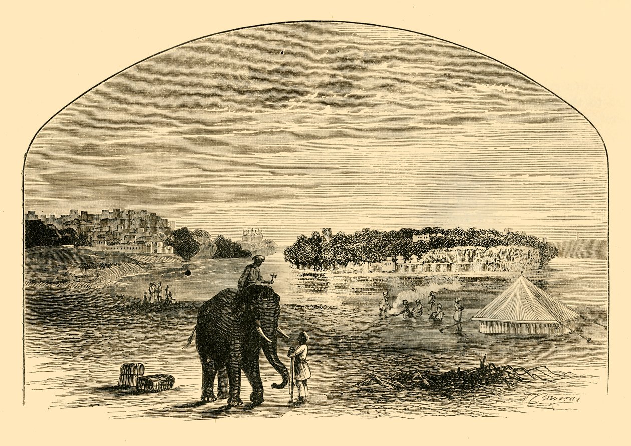 Uitzicht op de Indus, 1890 door Unbekannt
