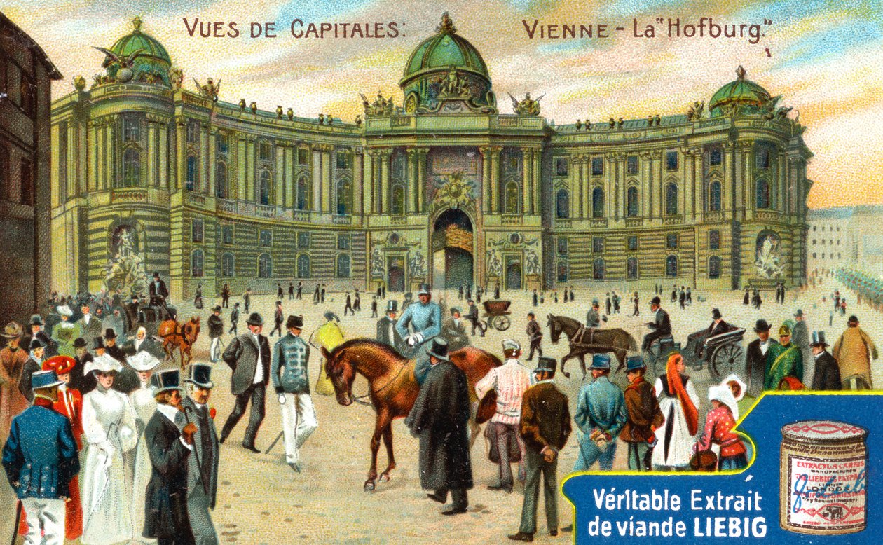 Zichten op hoofdsteden: De Hofburg, Wenen, ca. 1900 door Unbekannt