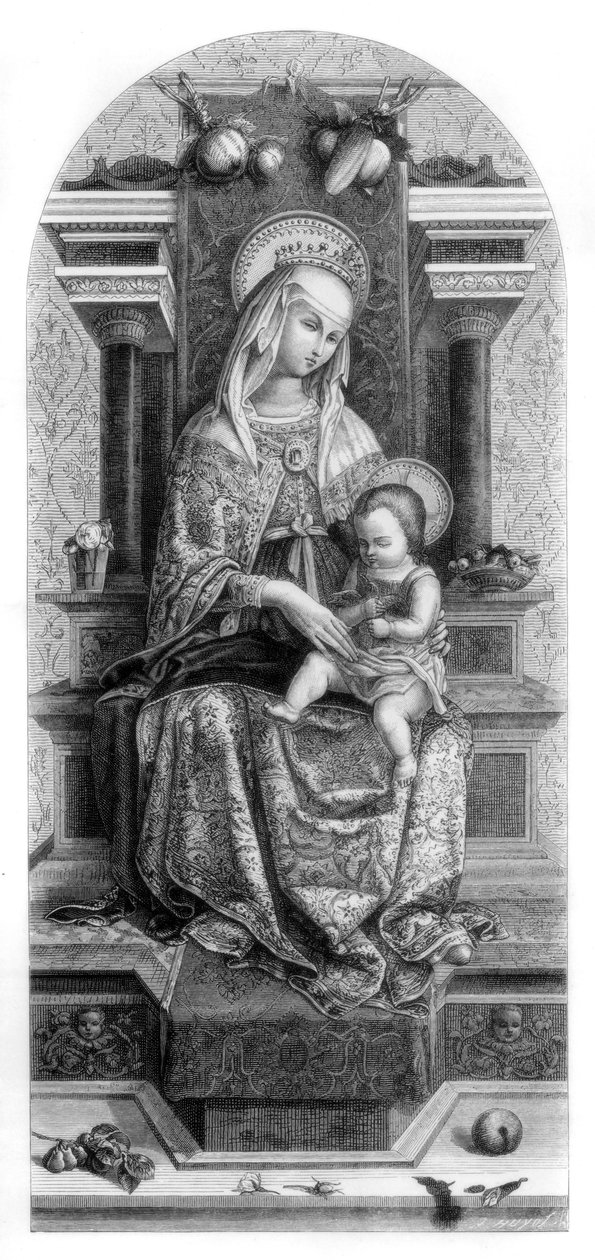 Maagd en Kind, 1482 1870 door Unbekannt