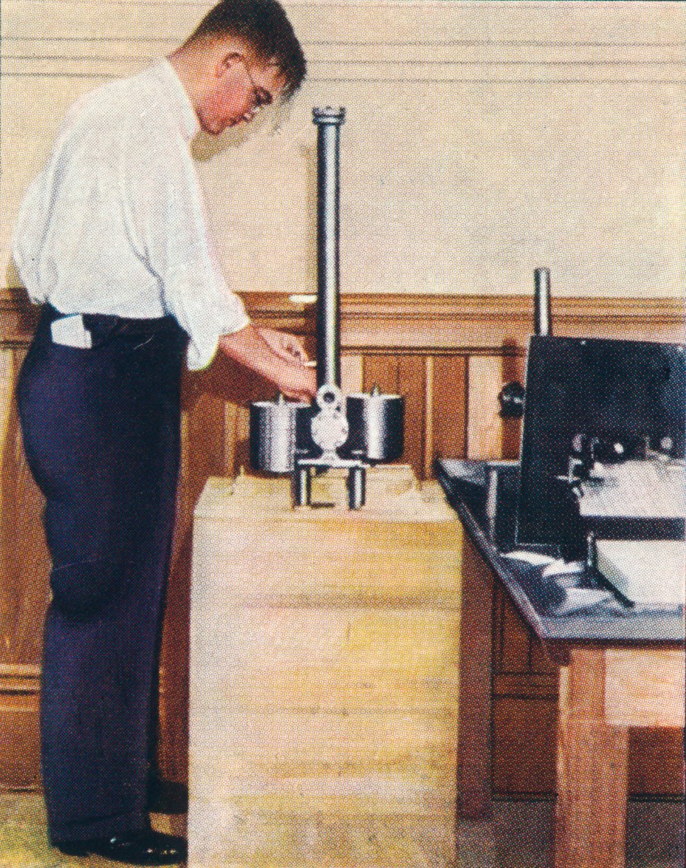 Het Wegen van de Aarde, 1938 door Unbekannt