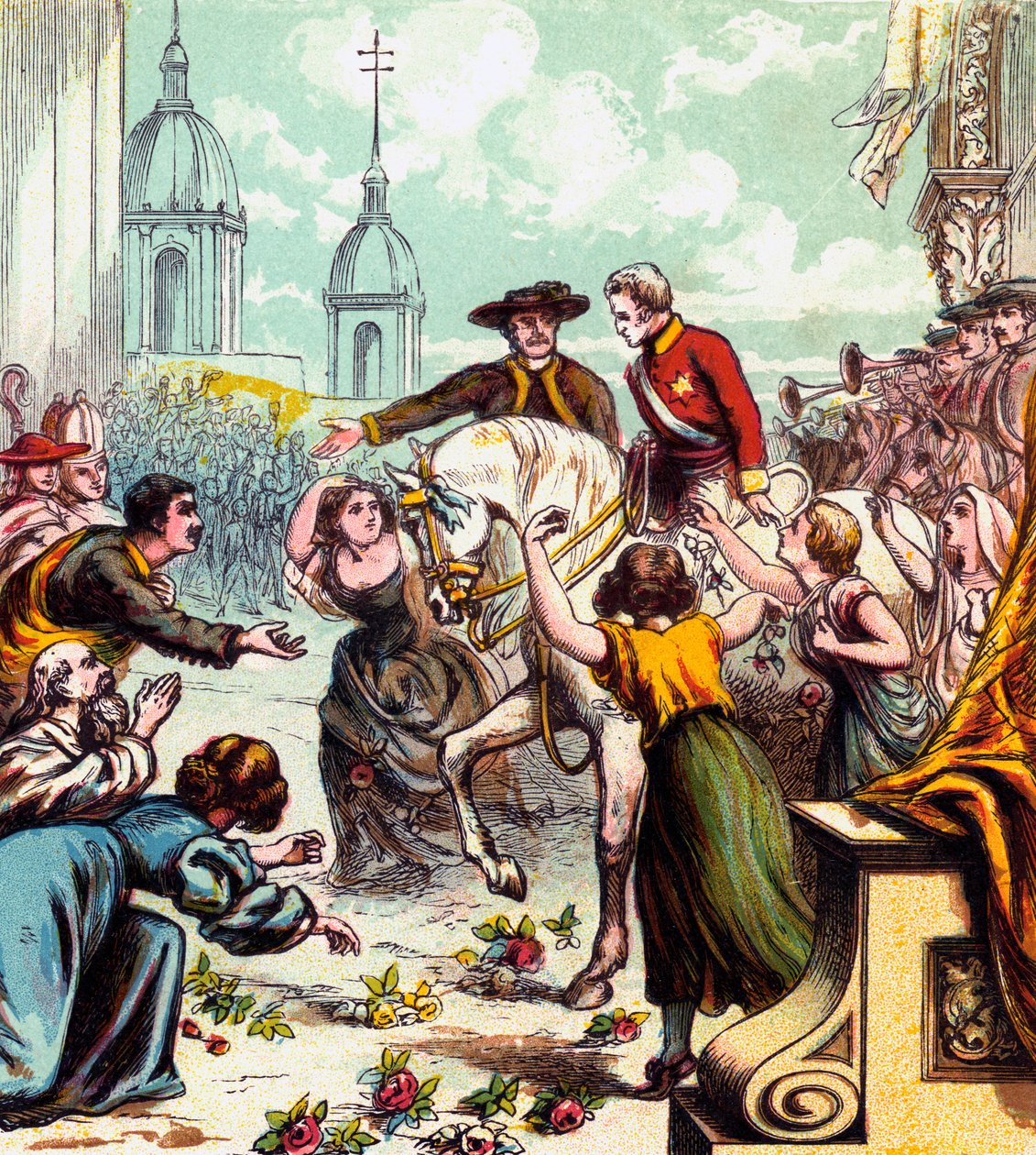 Wellington in Madrid, 1812 c1850s door Unbekannt