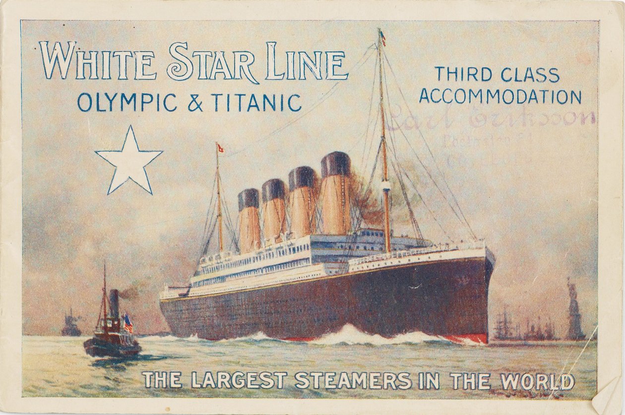 White Star Line. Titanic & Olympic, ca. 1910 door Unbekannt