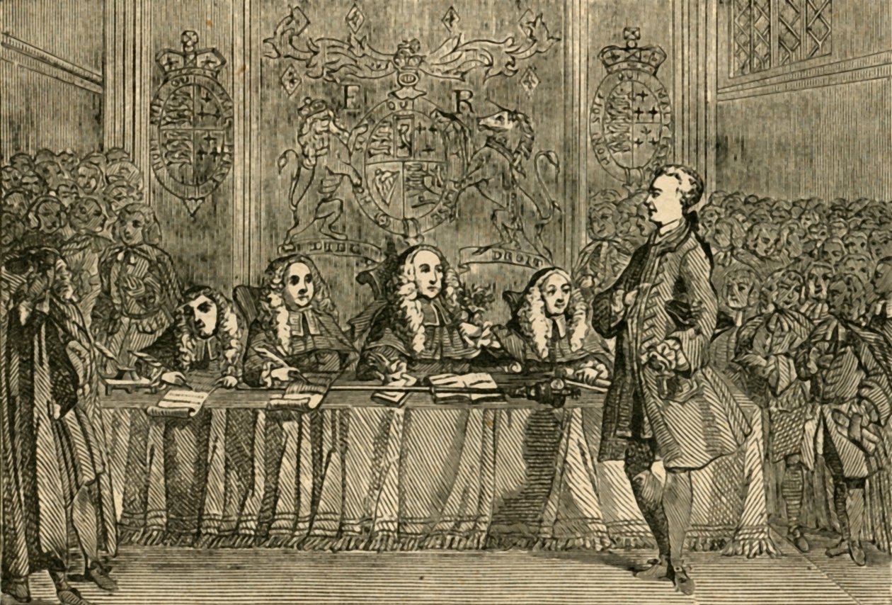 Wilkes tijdens zijn proces, 1897 door Unbekannt