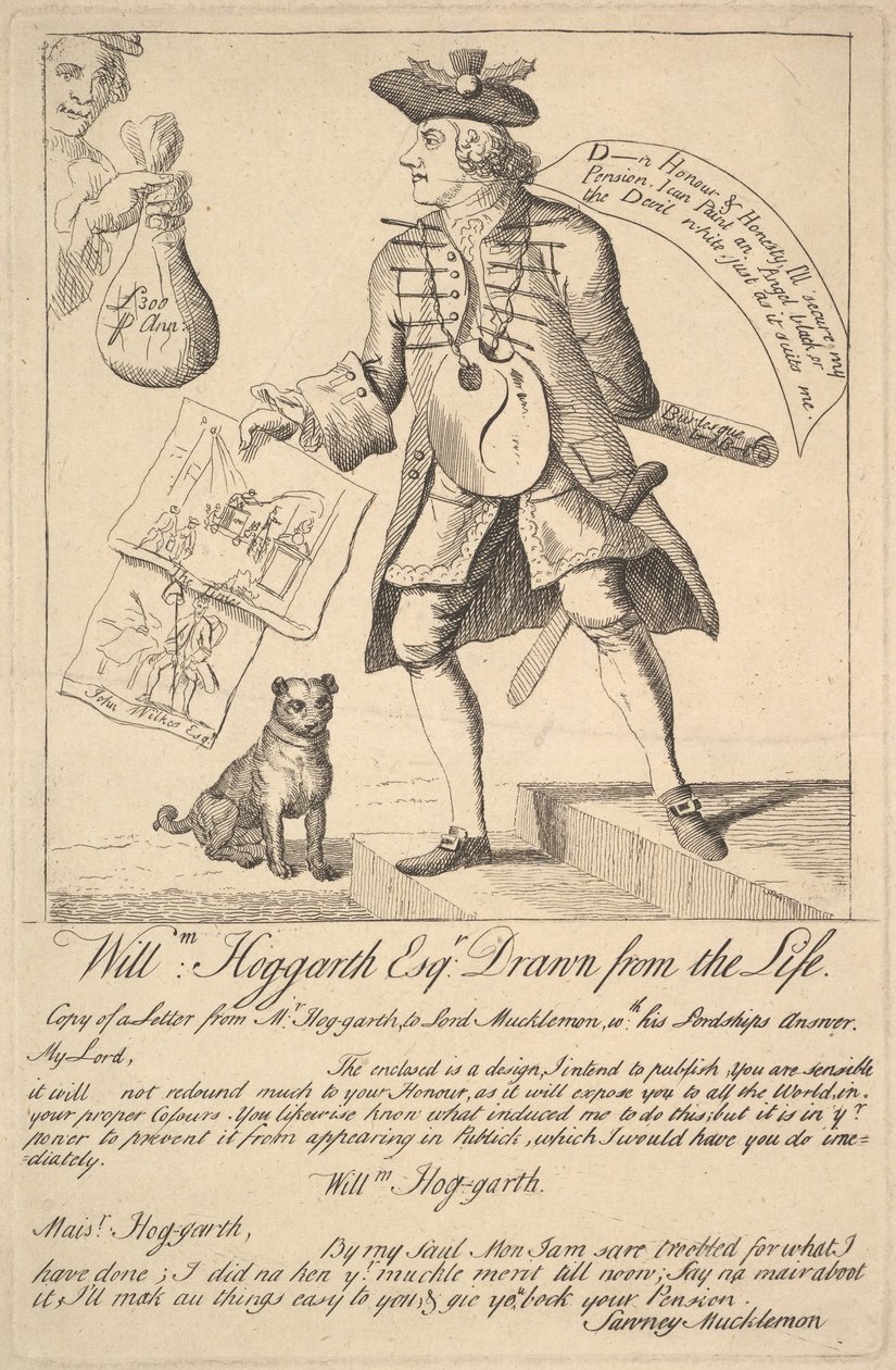 William Hogarth Esq. Getekend uit het leven door Unbekannt