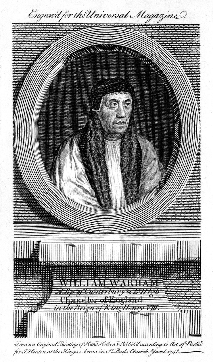 William Warham, Aartsbisschop van Canterbury, 1748 door Unbekannt