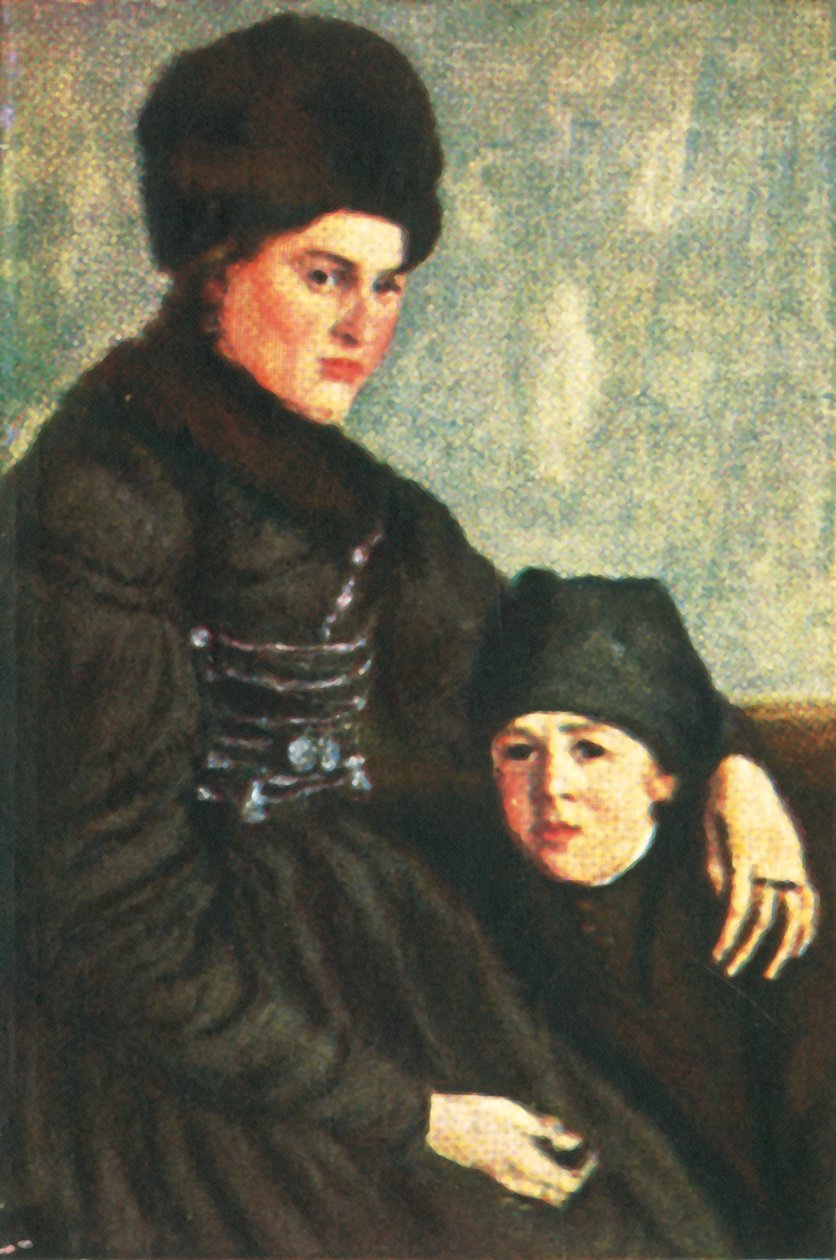 Vrouw uit Dachau met kind, ca. 1928 door Unbekannt