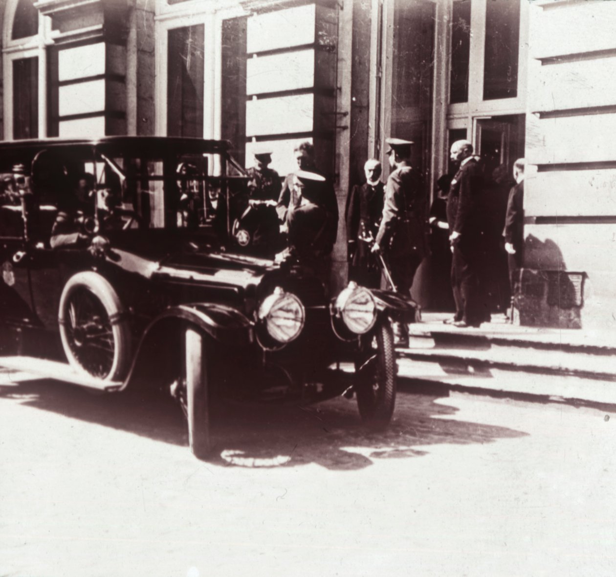Woodrow Wilson en koning Albert I door Unbekannt