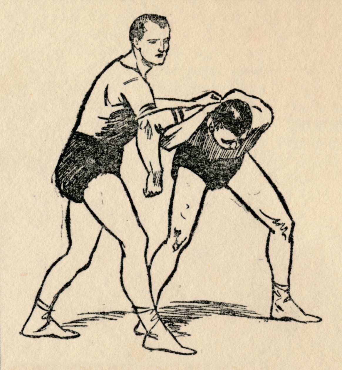 Worstelen, 1912 door Unbekannt