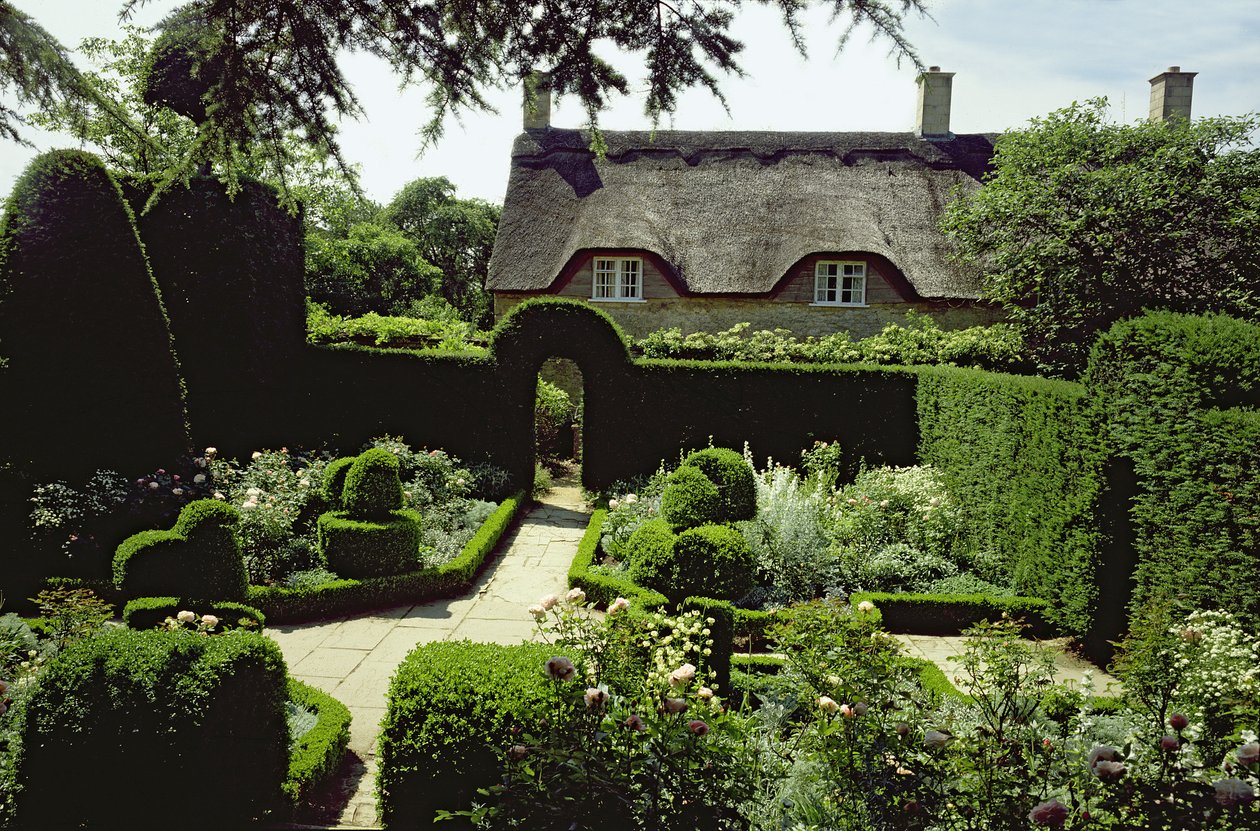 Huis en tuin door Unbekannt Unbekannt