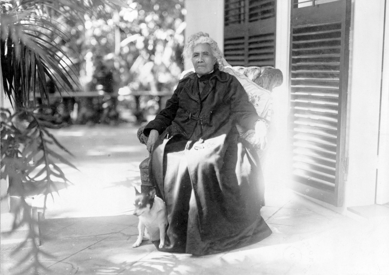 Liliuokalani, koningin van Hawaï, ca. 1917 door Unbekannt Unbekannt