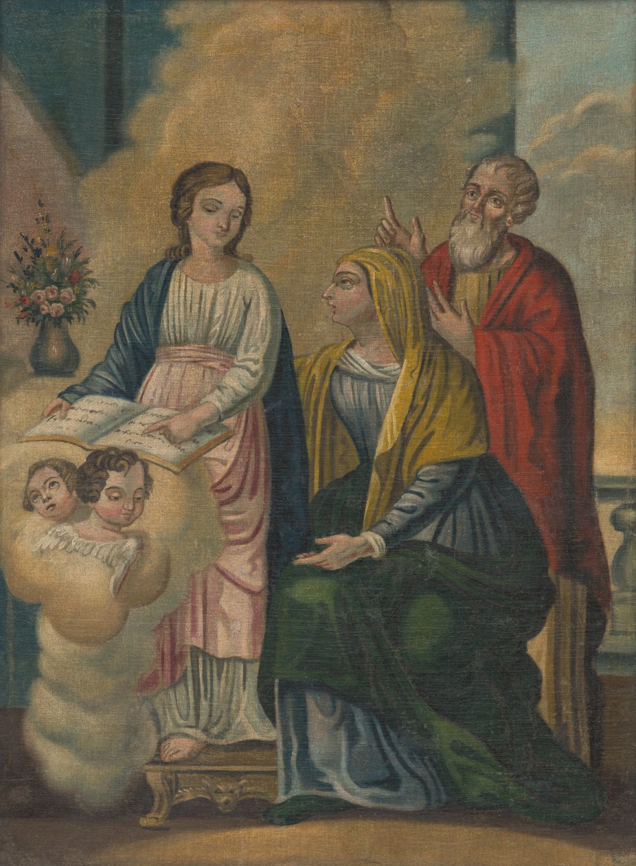 Heilige Maria, Sint Anna, Sint Joachim door Unbekannt Unbekannt