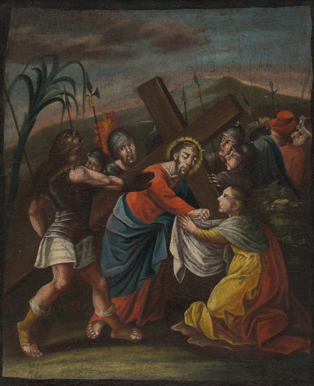 Sint Veronica (6e statie van de kruisweg) door Unbekannt Unbekannt