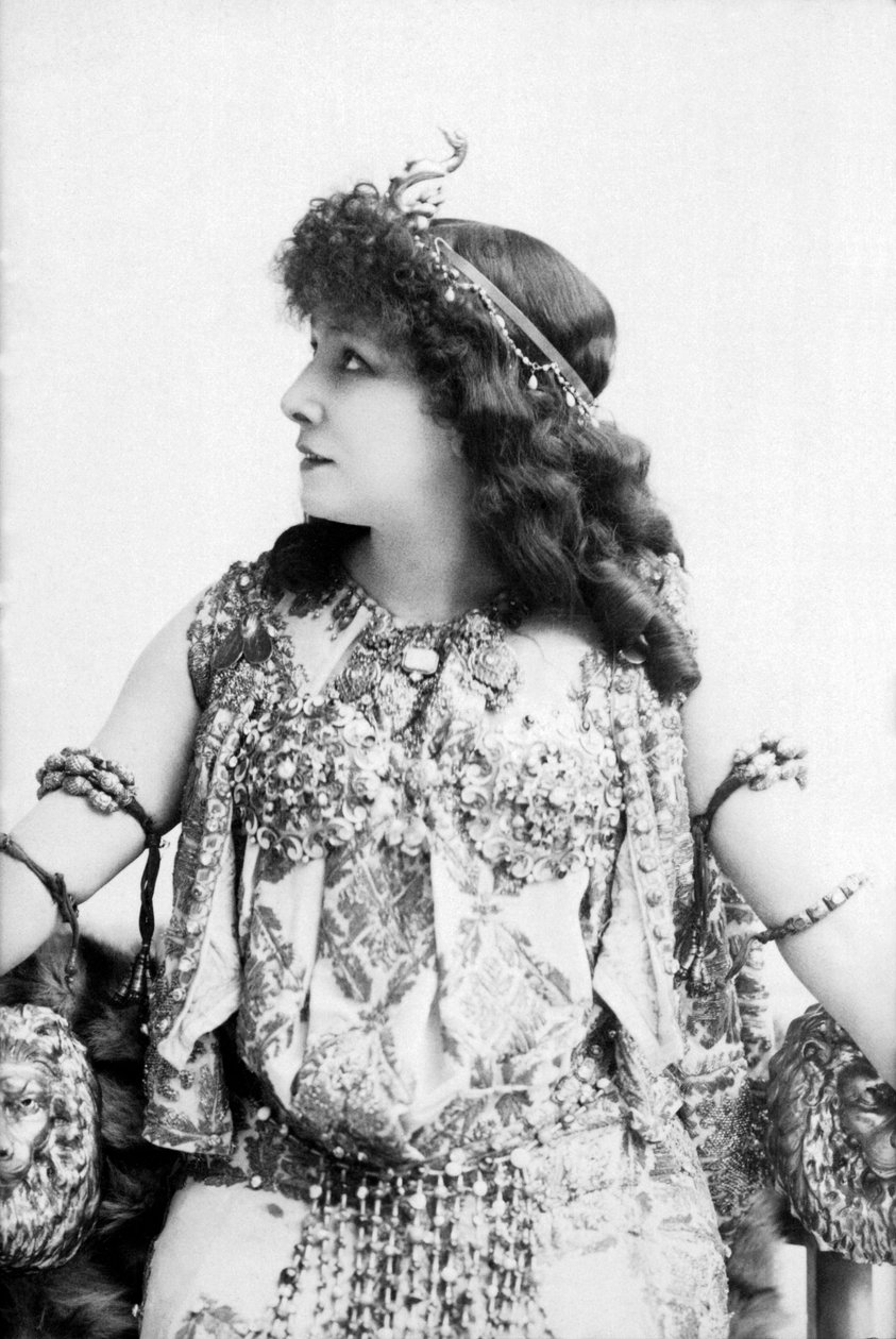 Portret van Sarah Bernhardt door Unbekannt Unbekannt