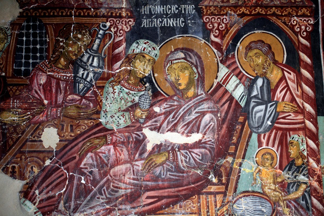 Byzantijns fresco uit de 15e eeuw door Unbekannt Unbekannt