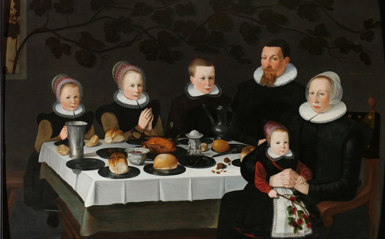Familieportret, 1627 door Unbekannt Unbekannt