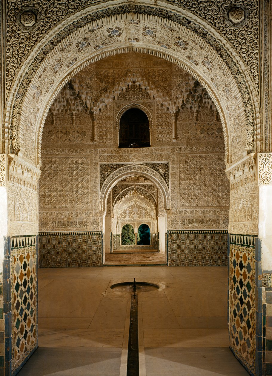 Hal van de Twee Zusters, Paleis van de Leeuwen, Alhambra door Unbekannt Unbekannt