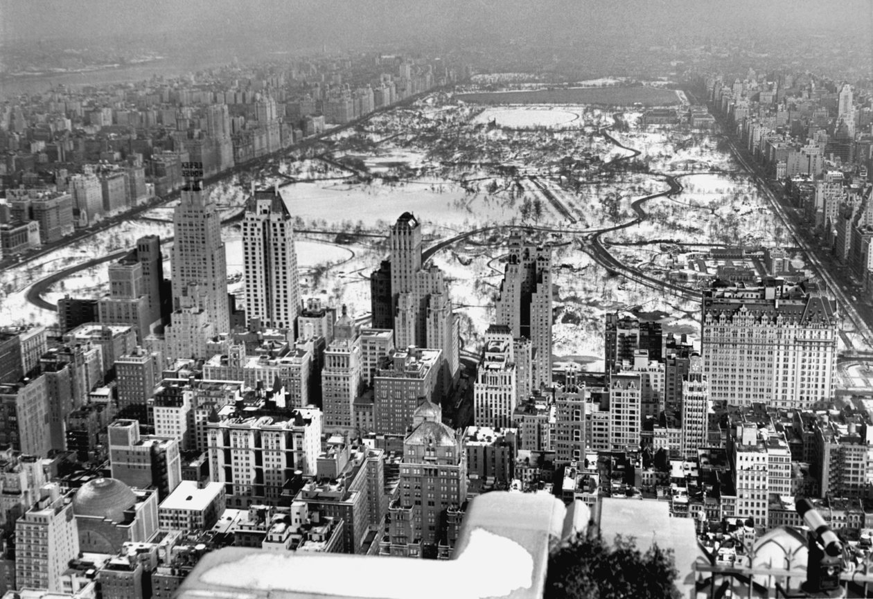 Midtown en Central Park uitzicht door Unbekannt Unbekannt