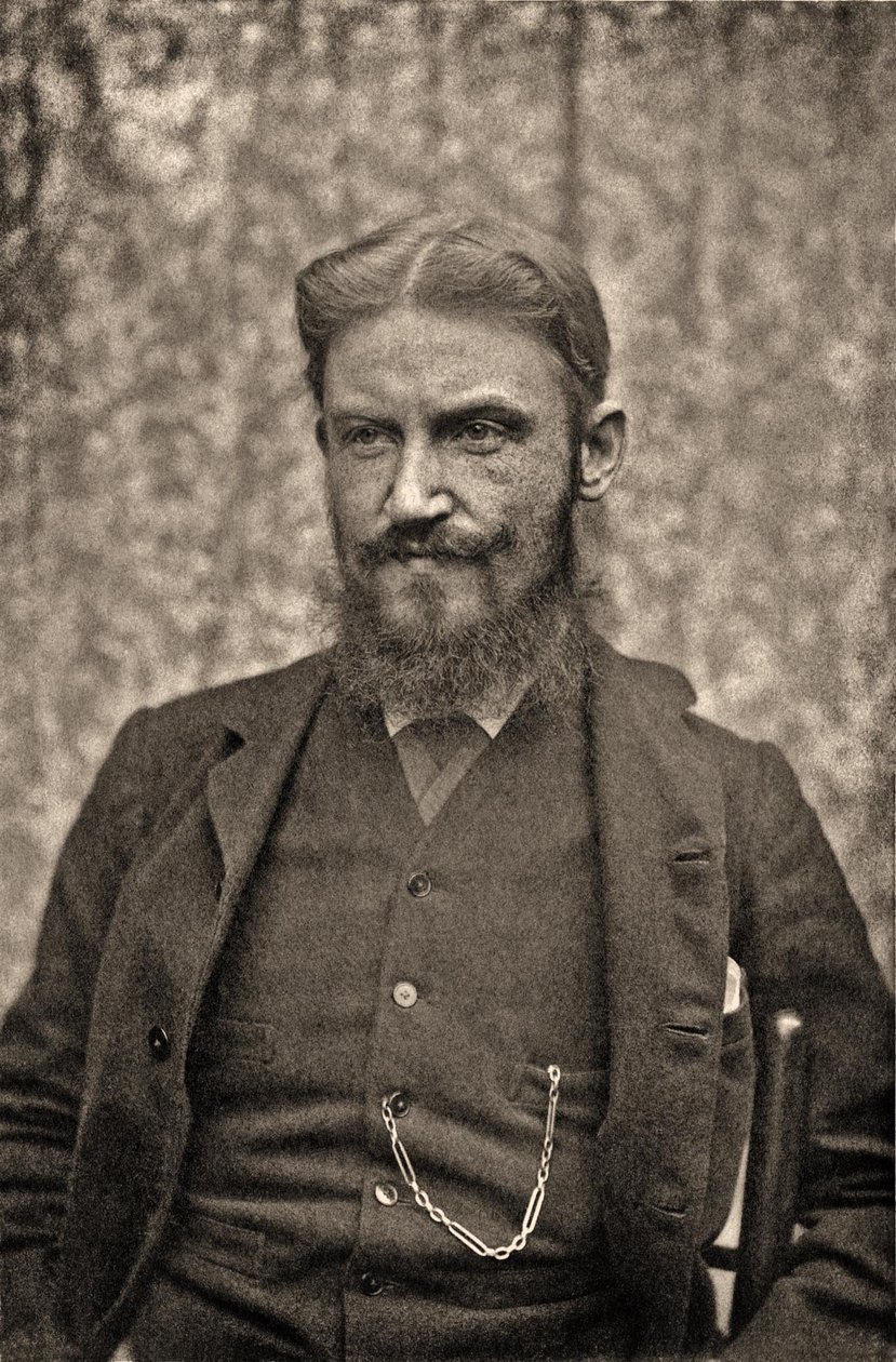 Portret van George Bernard Shaw, ca. 1889 door Unbekannt Unbekannt