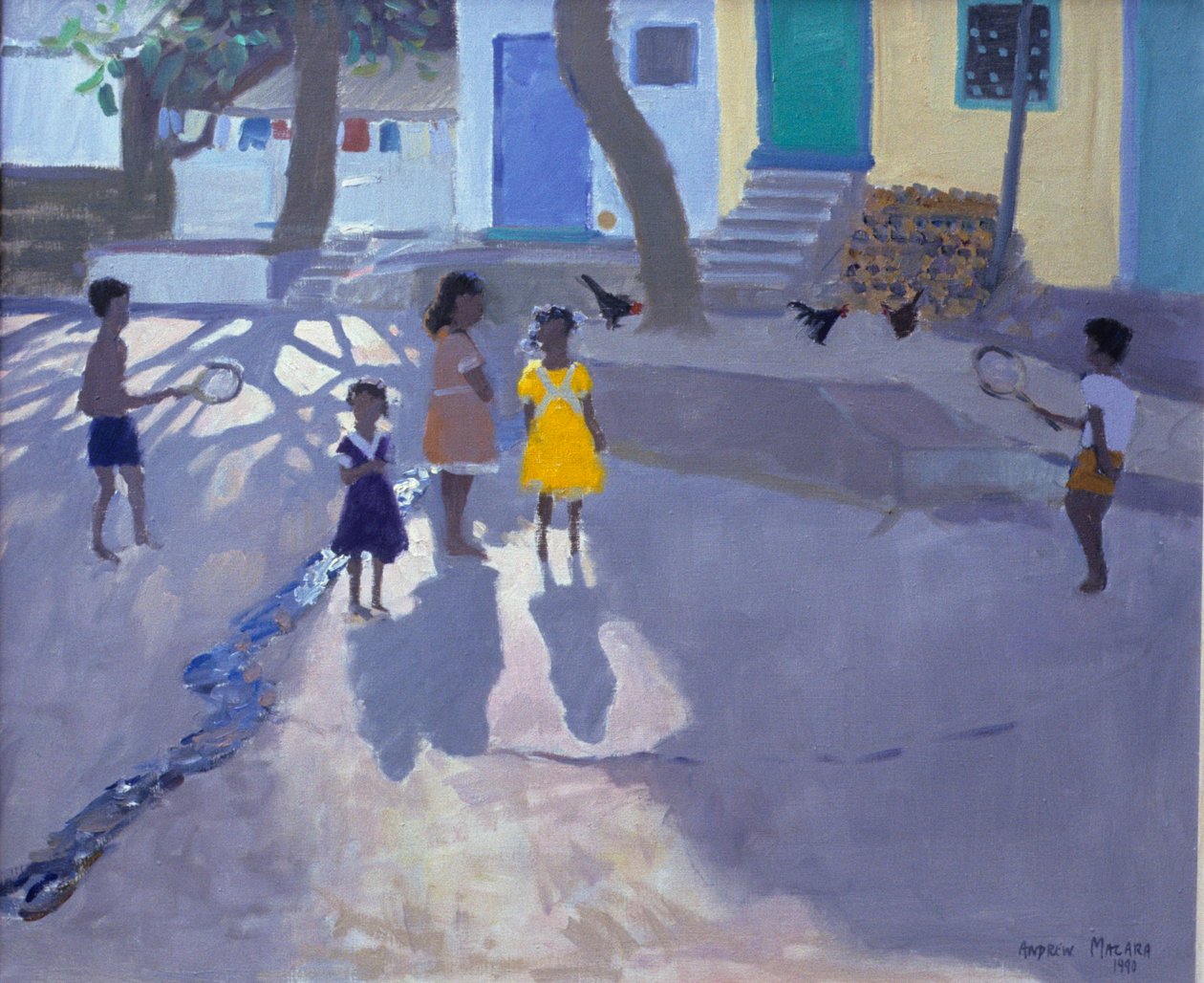 De gele jurk, Udaipur, India, 1990 door Unbekannt Unbekannt