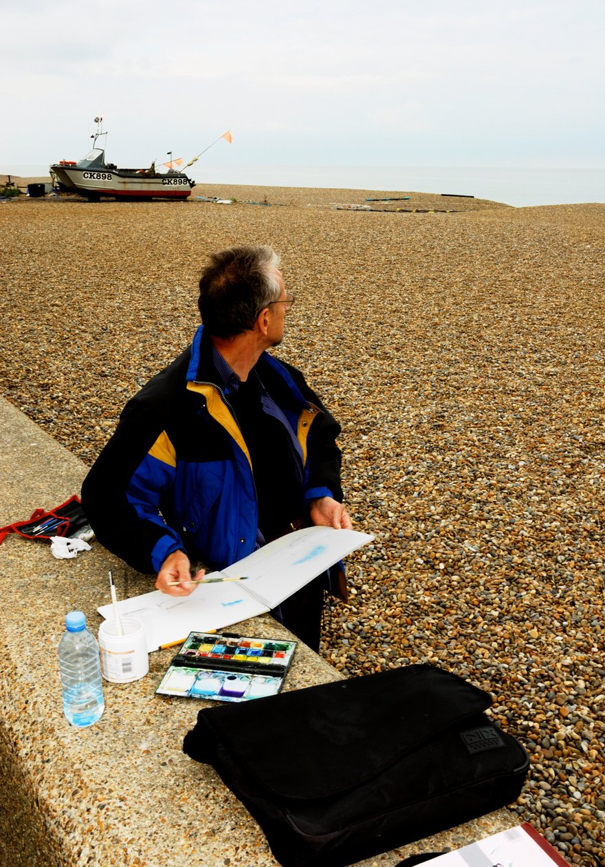 Strand van Aldeburgh door Unbekannt