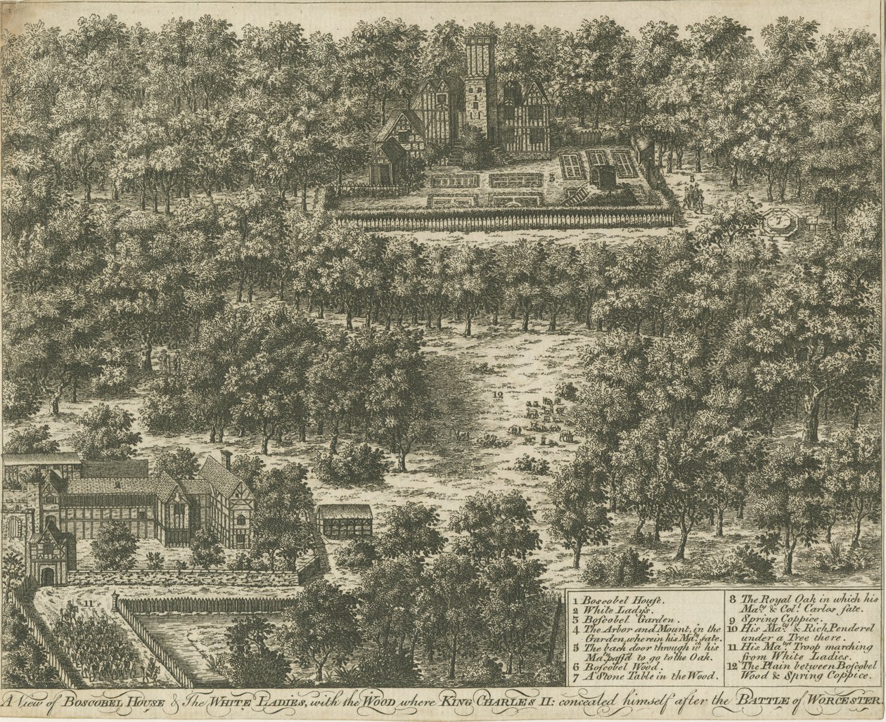 Boscobel Huis door Unbekannt