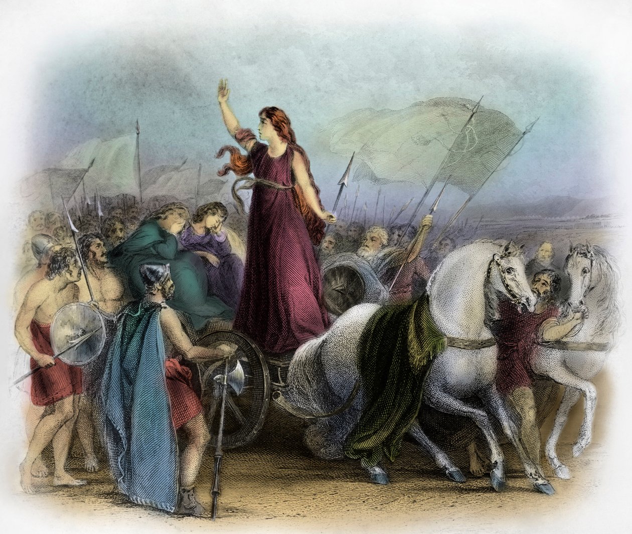 Boudica / Boadicea door Unbekannter Künstler