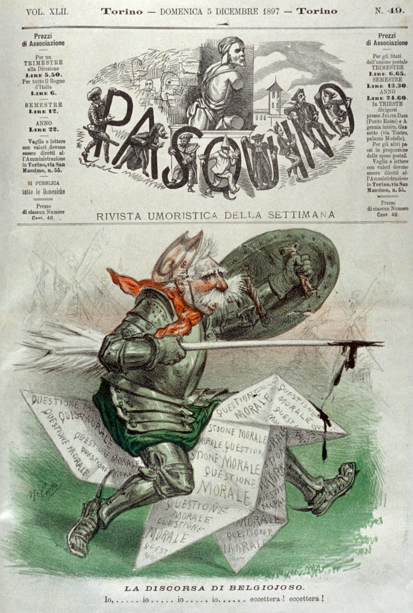 CARICATUUR CAVALLOTTI door Alec Hunter