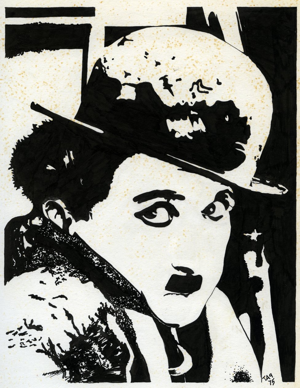 Charlie Chaplin door Unbekannter Künstler