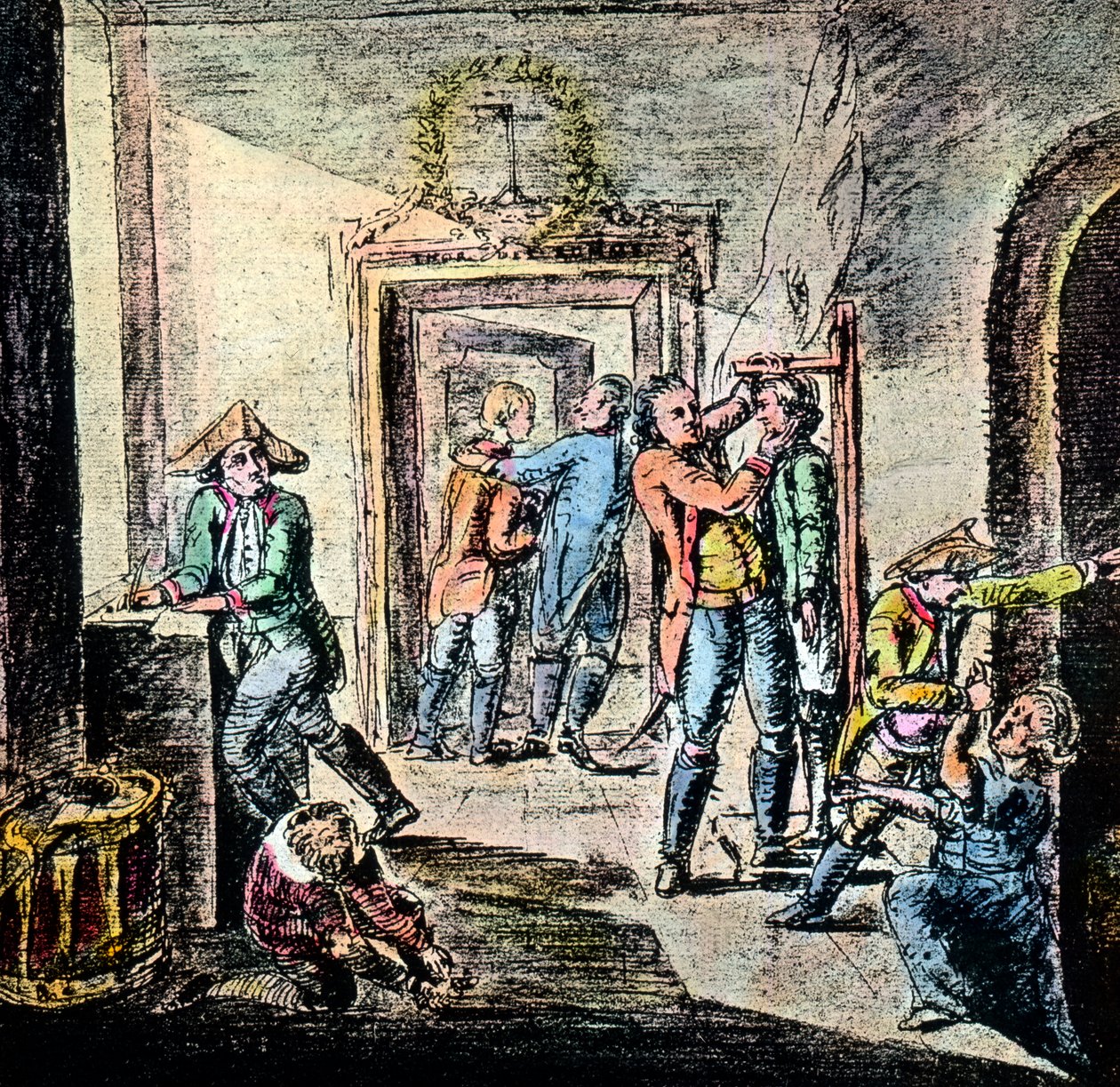 Dienstplicht in de stad Apolda door Unbekannter Künstler