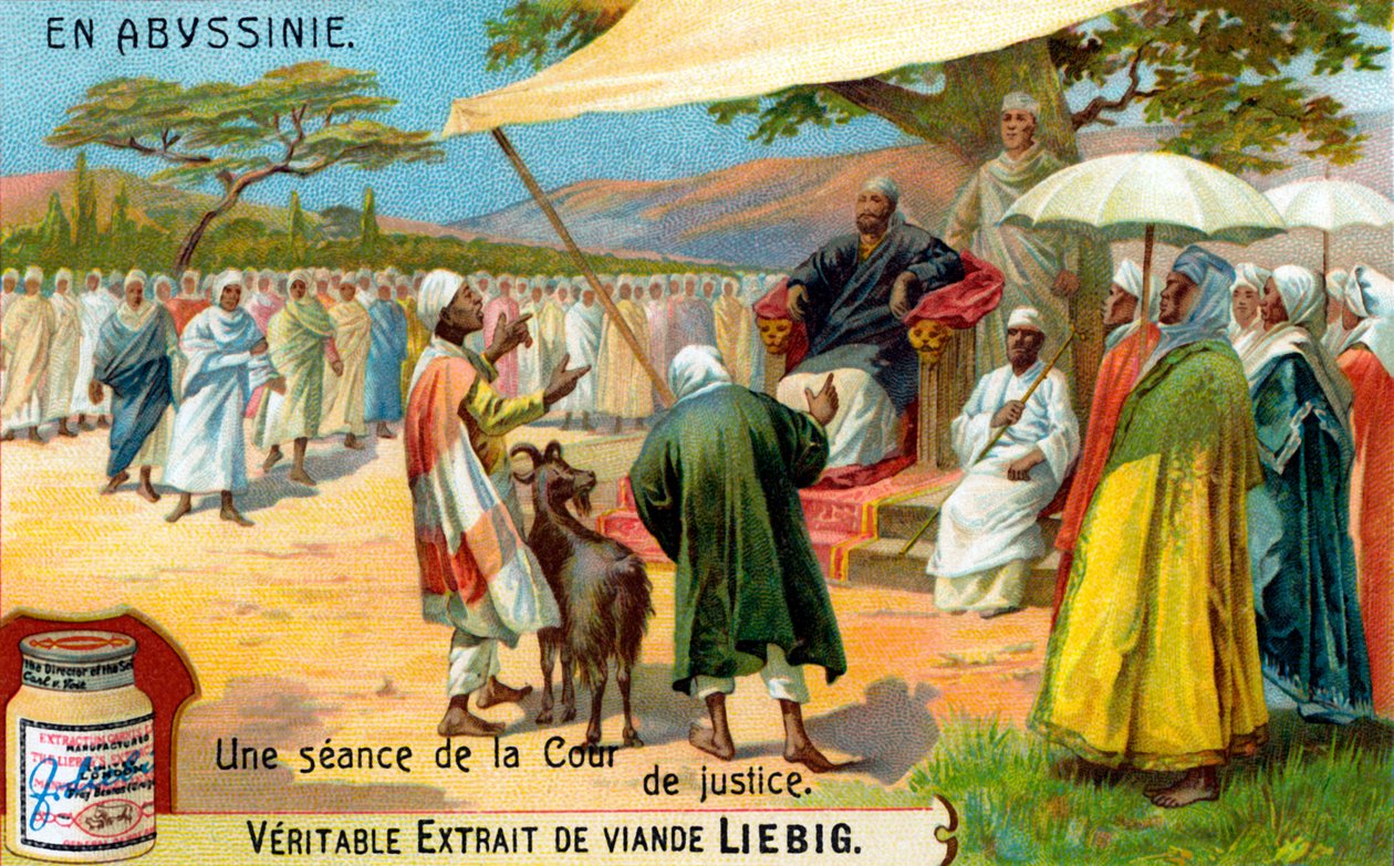 Rechtszaak in Ethiopië - illustratie door Unbekannter Künstler