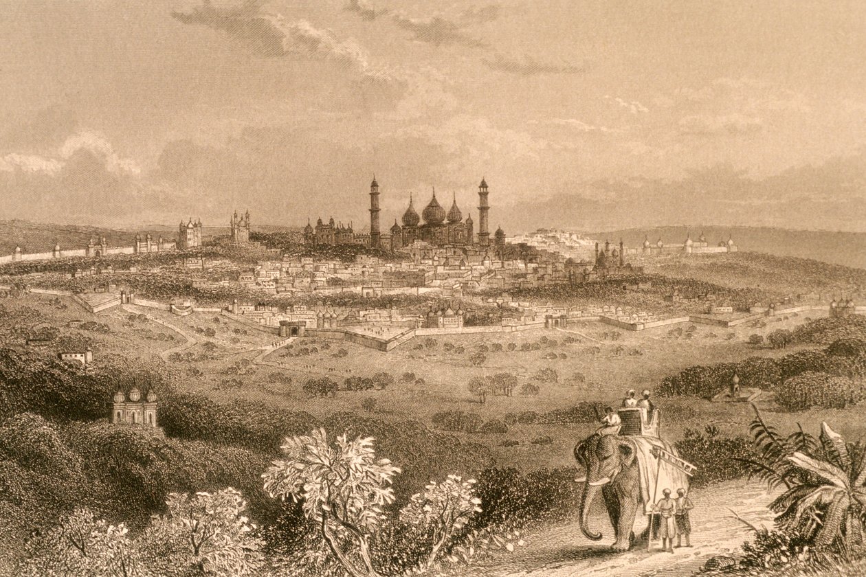 Delhi (gravure) door Unbekannter Künstler