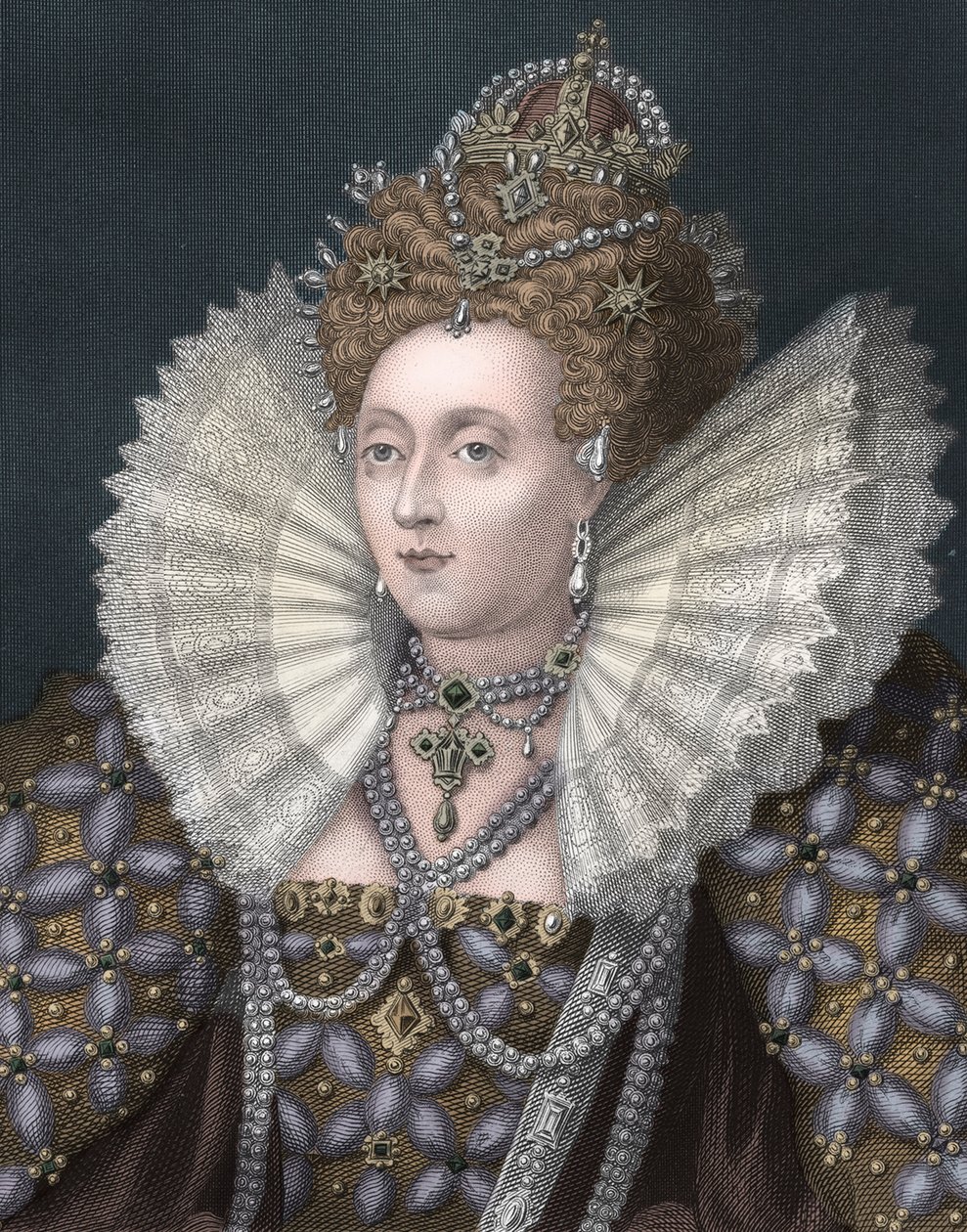Elizabeth I door Unbekannter Künstler
