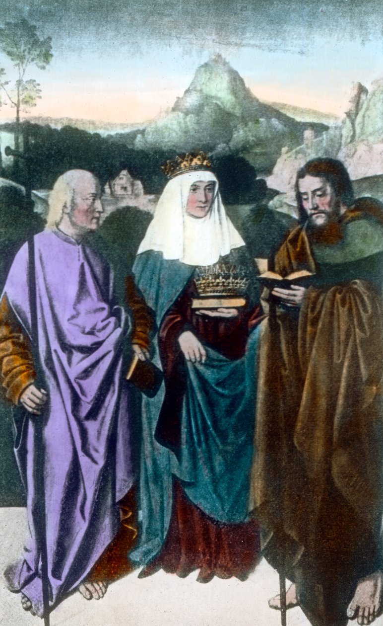 Elizabeth met drie kronen door Unbekannter Künstler