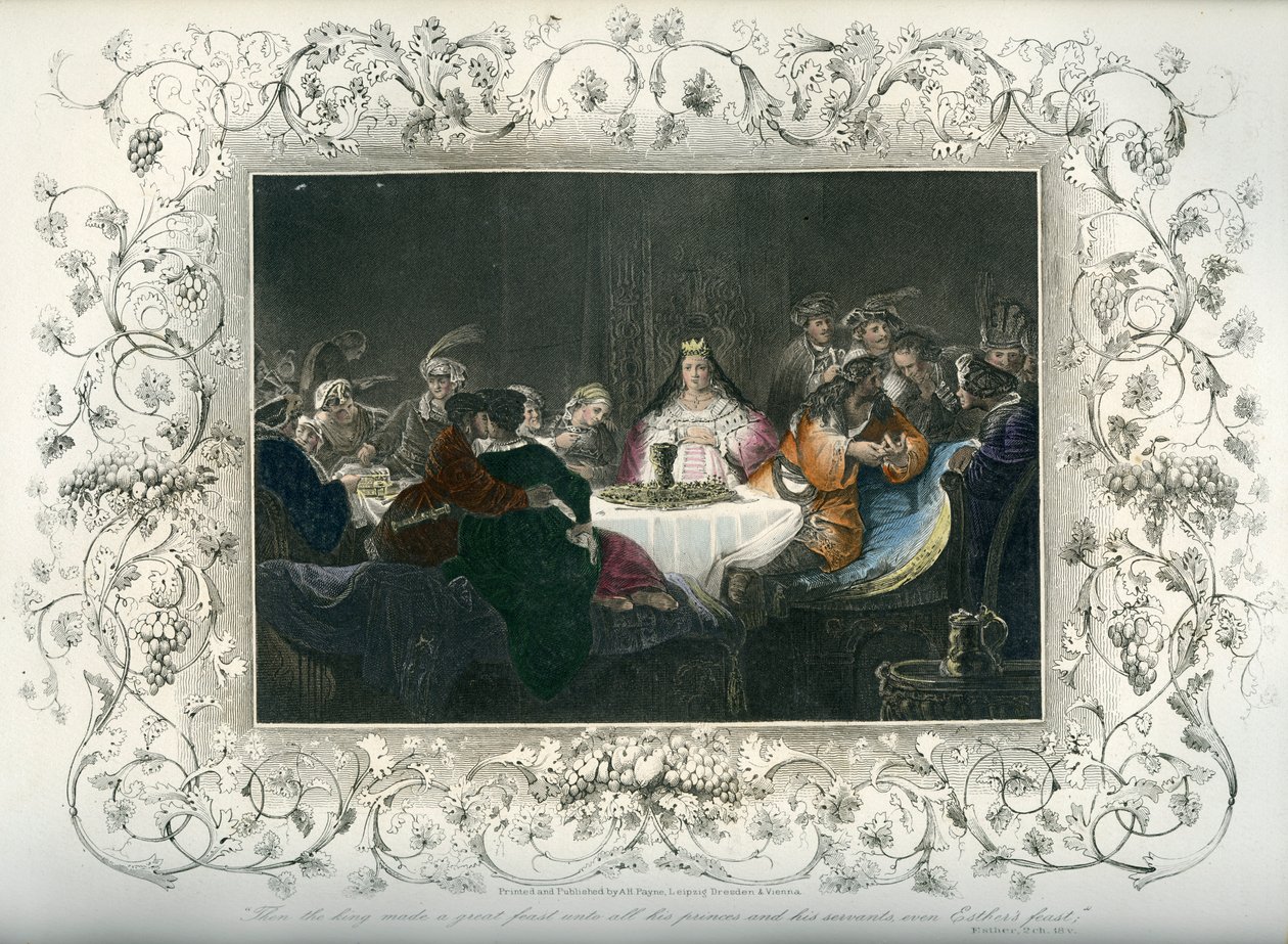 Het feest van Esther - Bijbel door Unbekannter Künstler