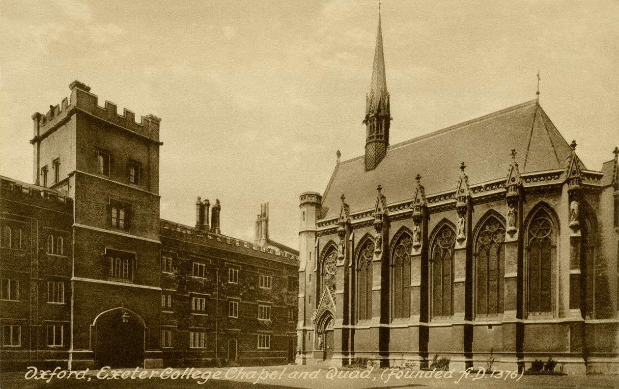 Exeter College, Oxford door Unbekannter Künstler