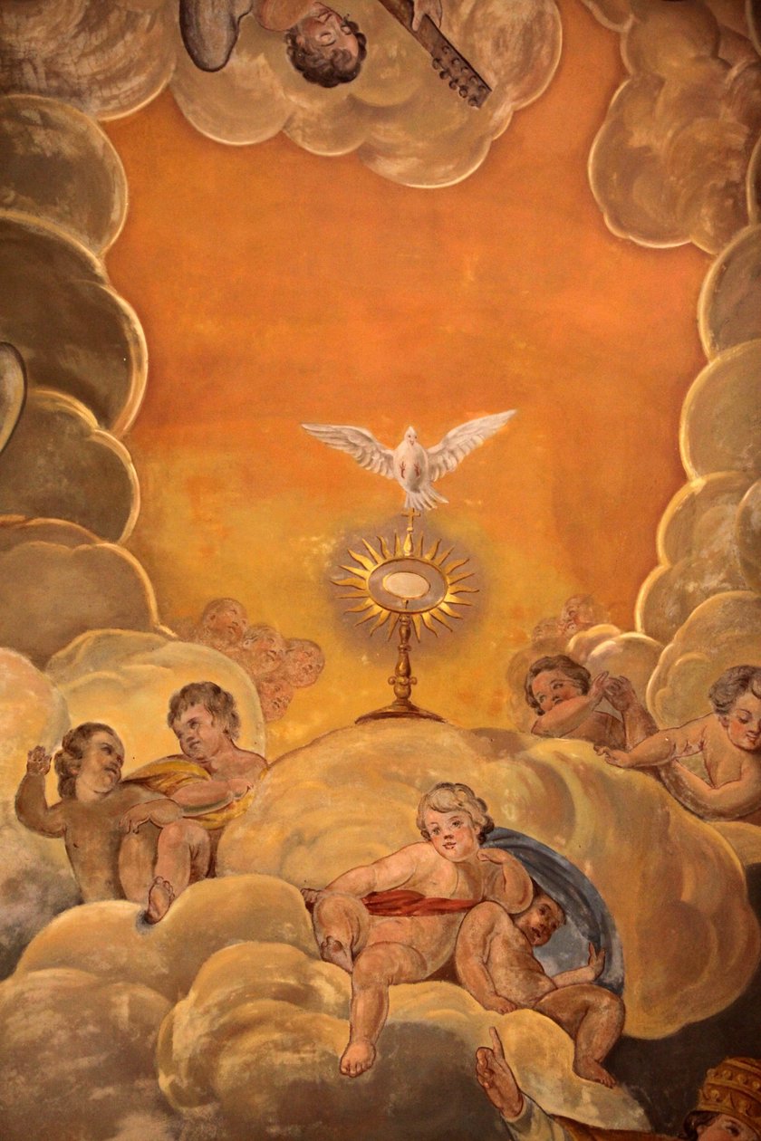 Fresco in Palacio episcopal, Malaga Spanje door Unbekannt