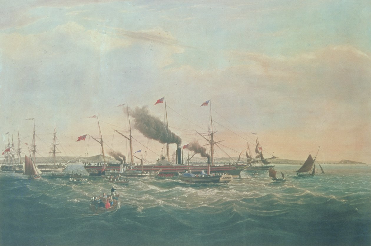 Great Western stoomschip door Unbekannter Künstler