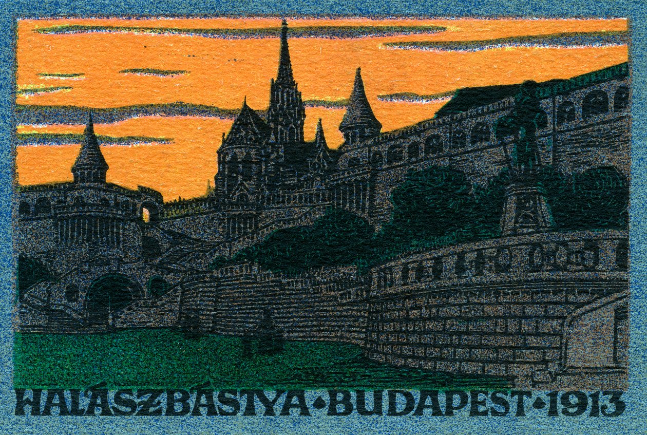 Halászbástya (Vissersbastion) Boedapest door Unbekannter Künstler