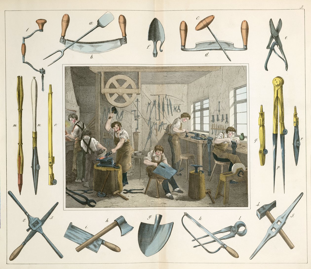 Handgereedschap De instrumentmaker door Unbekannt