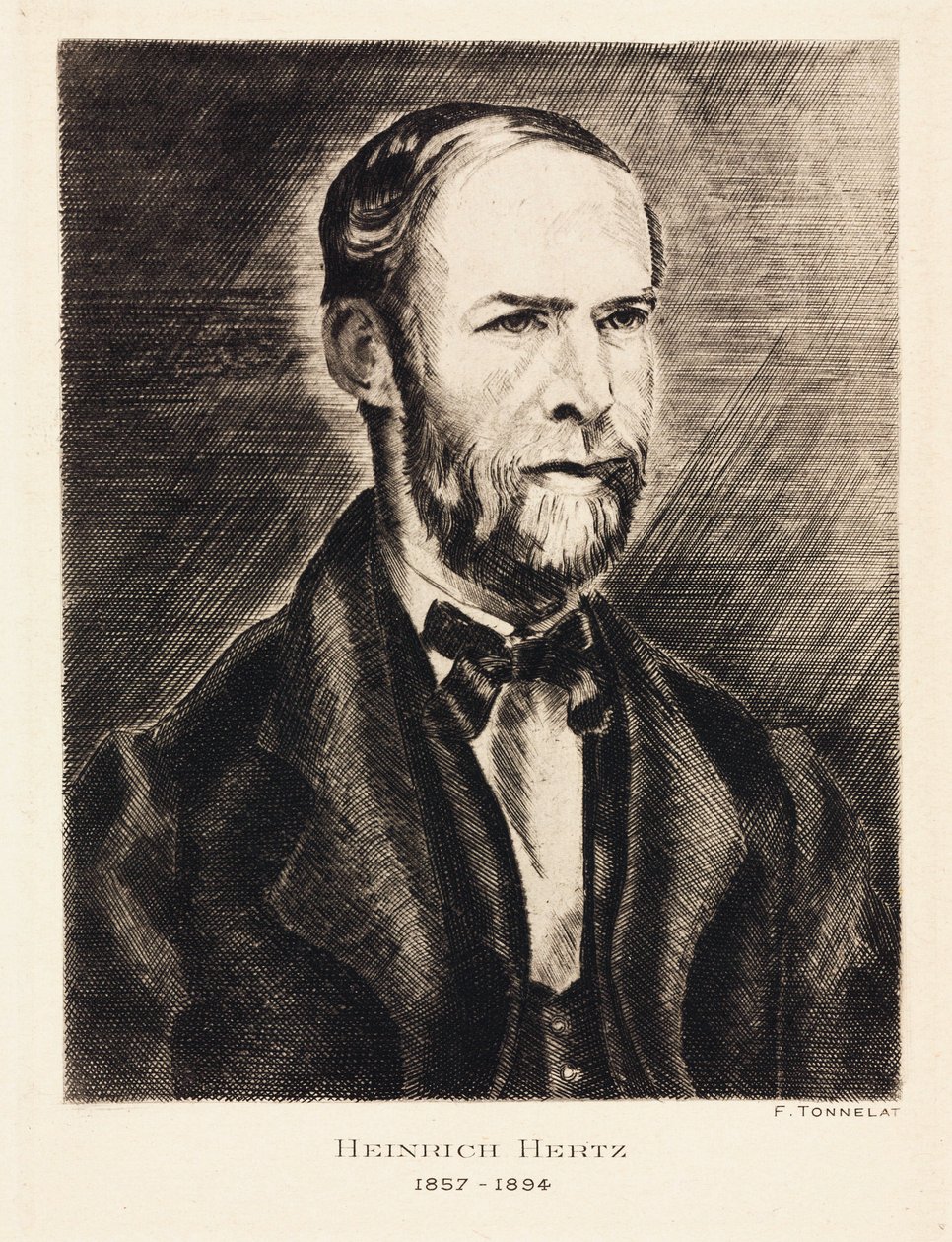 Heinrich Hertz, Duitse natuurkundige, eind 19e eeuw door Unbekannt