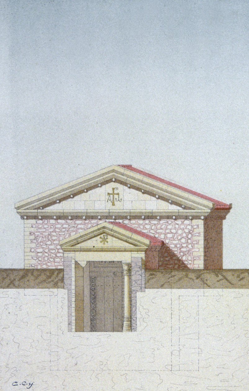 Hypogee Martyrium van Poitiers, ca. 1880 door Unbekannter Künstler