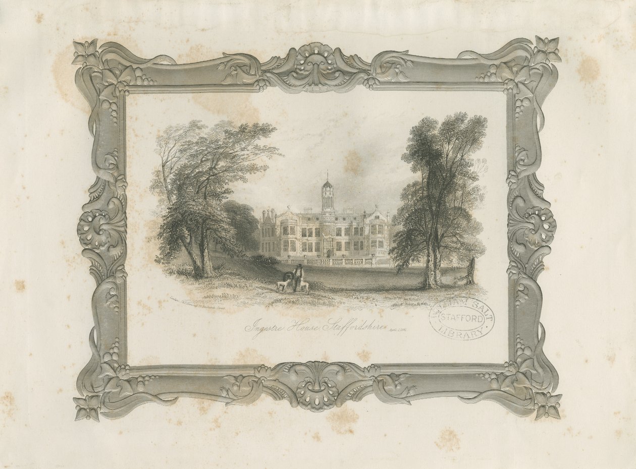 Ingestre Hall door Unbekannt