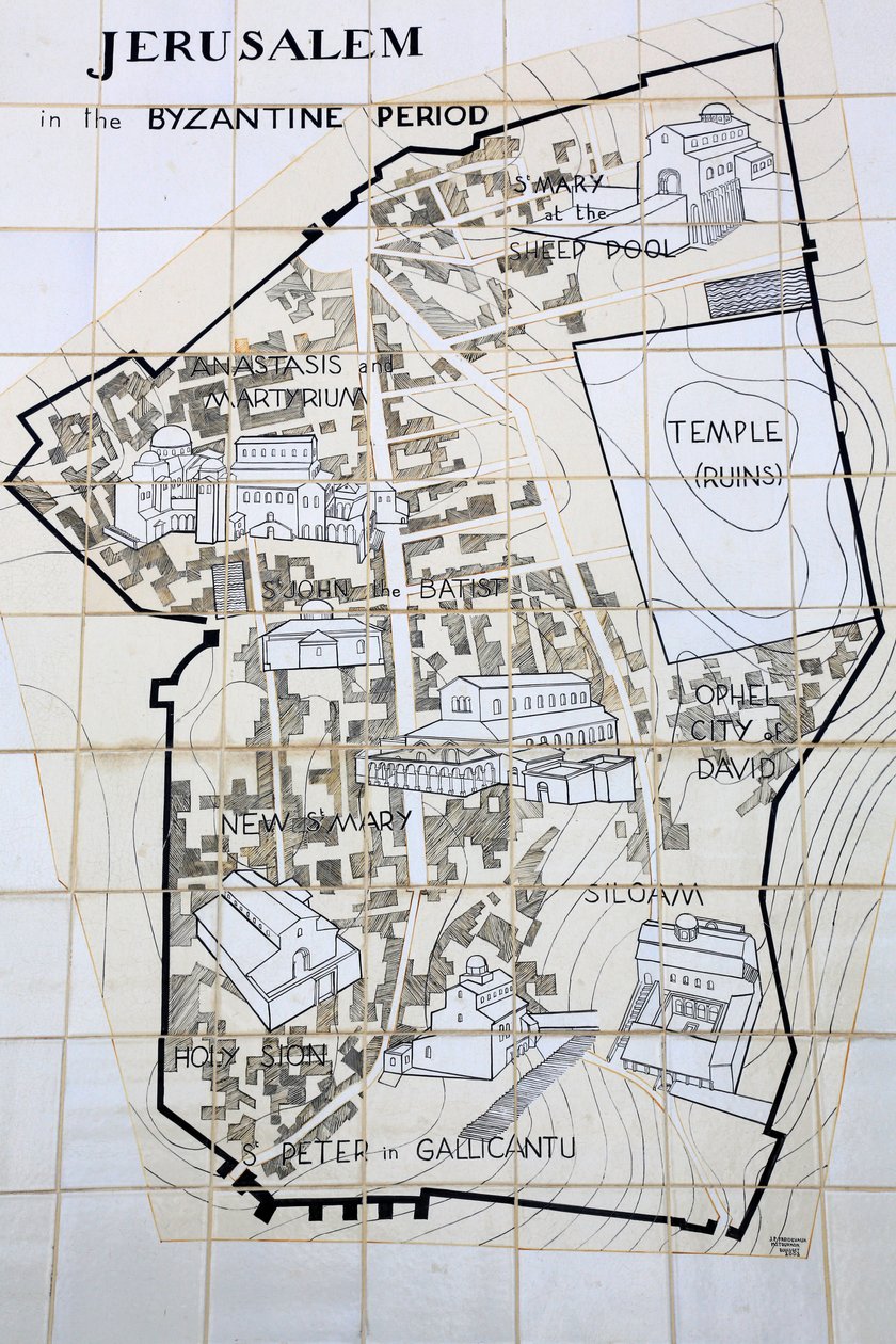 Jeruzalem in de Byzantijnse periode, Jeruzalem, Israël door Unbekannt