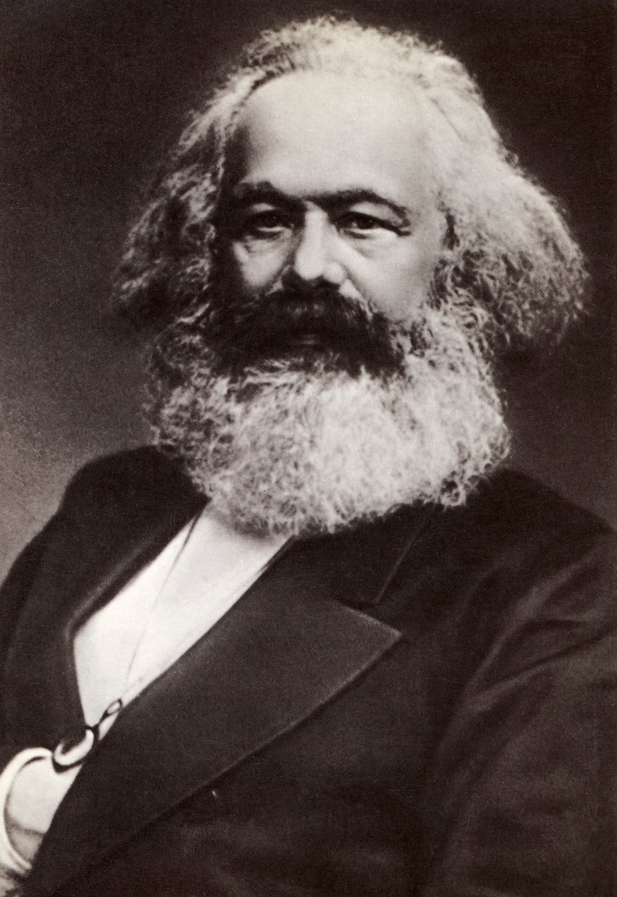 Portret van Karl Marx door Unbekannter Künstler