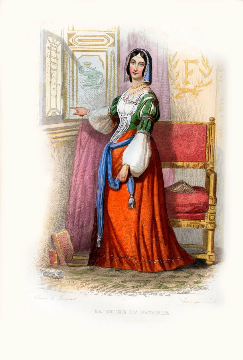 La Reine de Navarre door Unbekannter Künstler