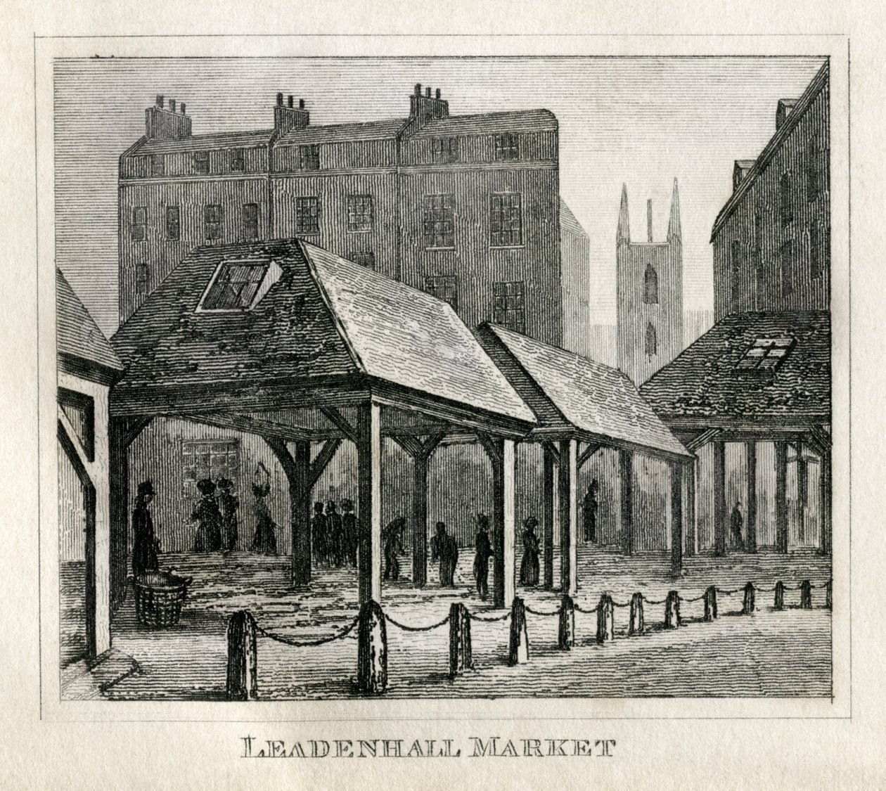 Leadenhall Markt door Unbekannt