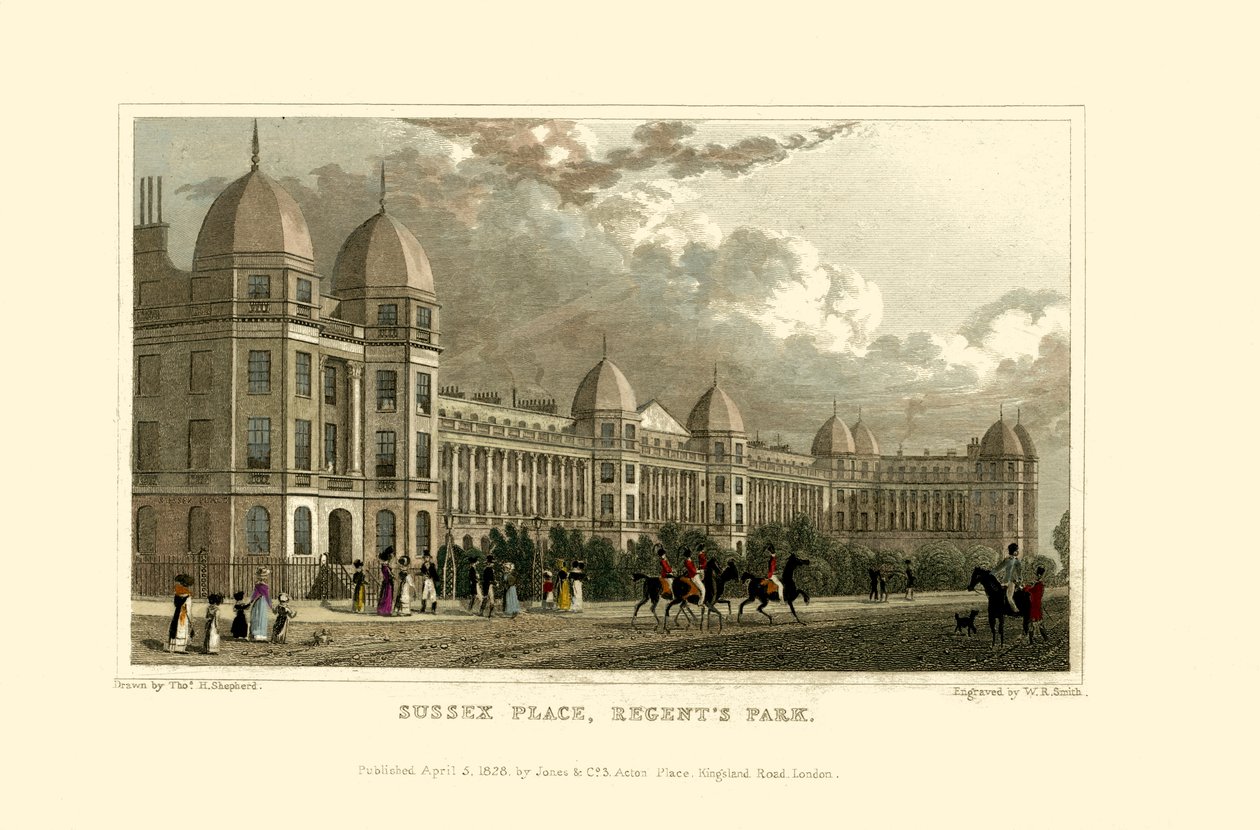 Londen Zichten: Sussex Place, Regent