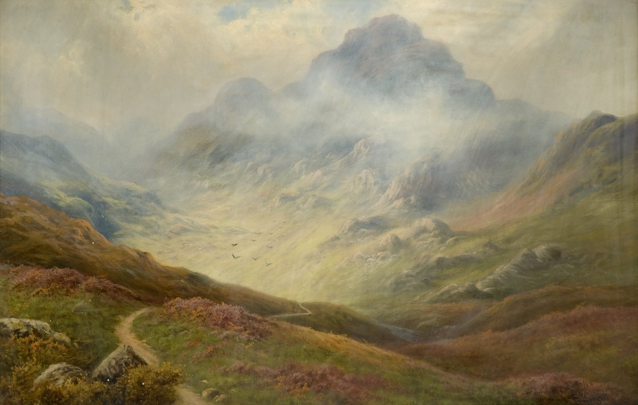 Berglandschap door Unbekannt