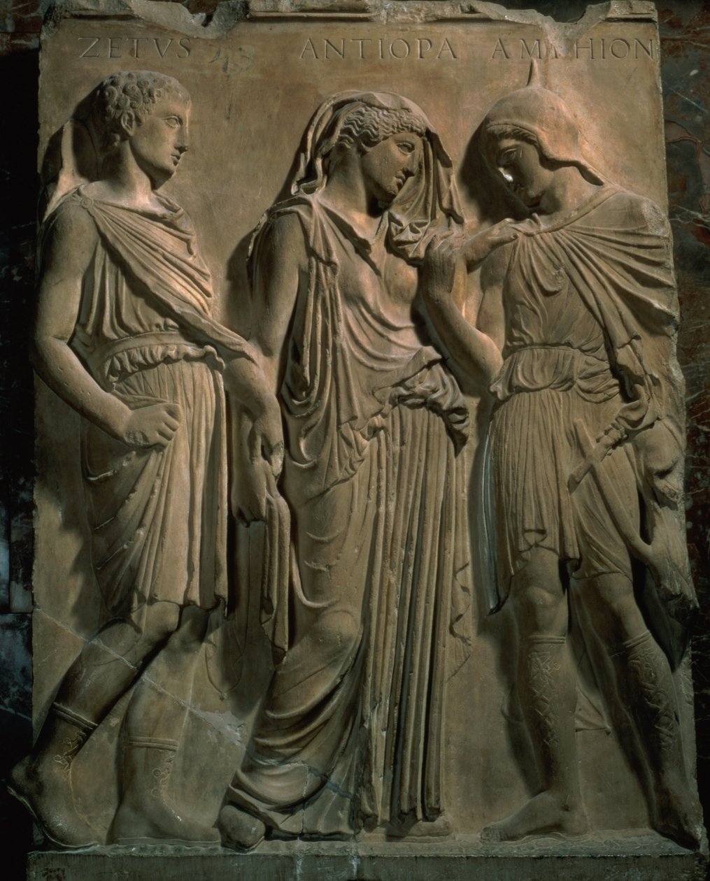 Orpheus, Eurydice en Hermes door Unbekannt